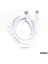 SX253M 3A 45W Type-C To Lightning 3metre Data ve Hızlı Şarj Kablosu Beyaz 2