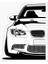 E90 E92 Ön Kısım Resmi Cam Sticker Yapıştırma 16 cm 2 Adet 1