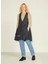 Jxmaia V-Neck Hype Dress Ln V Yaka Düz Siyah Kadın Midi Elbise 2