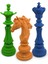 Dekoratif Satranç Taşı Heykeli 3 Parça Set 1