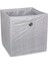 3'lü Raf Organizer Kutu Seti 30X30X30CM Gri Çizgili 2