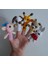 Hayvan Figürlü Parmak Kuklası Takımı Amigurumi Organik Oyuncak 1