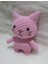 Pembe Miniş Pisi Uyku Arkadaşı Amigurumi Organik Oyuncak 3