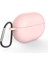 Huawei Buds Pro Için Karabinalı Koruyucu Silikon Kılıf - Pembe (Yurt Dışından) 1