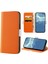 Samsung Galaxy A73 Orange Için Litchi Doku Telefon Kılıfı - Turuncu (Yurt Dışından) 2