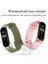Xiaomi Mi Band 3/4/5/6 Pembe+Gül Altın Silikon Saat Band 3