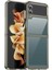 Samsung Galaxy Z Flip4 Için Renkli Akrilik + Tpu Telefon Kılıfı - Şeffaf Gri (Yurt Dışından) 1