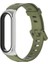 Xiaomi Mı Band Için 6/5/4/3 Silikon Kayış, Stil: Cs Case Ordu Yeşil+Gümüz 1