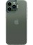 Apple iPhone 13 Pro Max Kapak Lens Standlı Sararmaz Şeffaf Silikon Kılıf - Koyu Yeşil 1