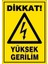 Çağ Dikkat ! Yüksek Gerilim Sticker 35X50 Etiket 1