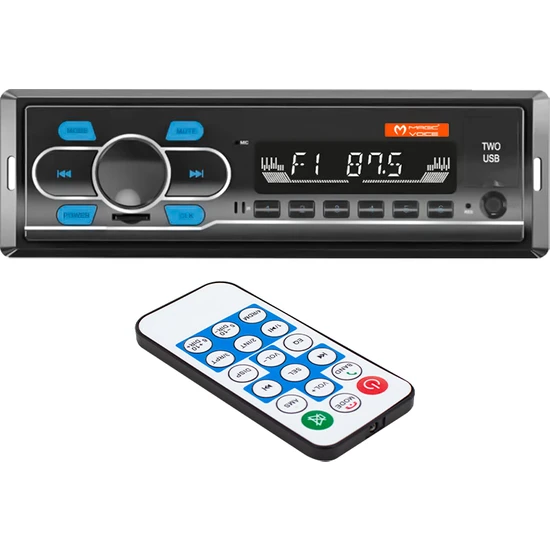 Magicvoice MV-5414 Çift Usb-Sd-Fm-Aux-Bluetooth Uk'lı Mekaniksiz Oto Teyp 4 x 55 Watt