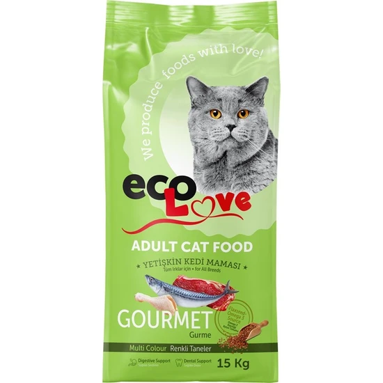 Ecolove Gurme Kedi Maması 15KG