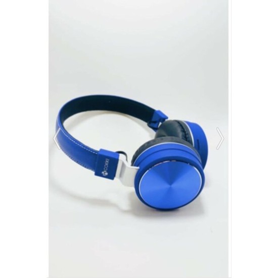 Cokike Bl-A2 Bluetooth Wireless Kablosuz Radyolu Mikrofonlu Kulaklık Mavi Bl-A2