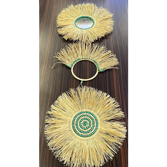 Trend Sende Dekoratif Aynalı Rafya Duvar Süsü Bohemian Style Fiyatı Trend Sende Dekoratif Aynalı Rafya Duvar Süsü Bohemian Style Fiyatı