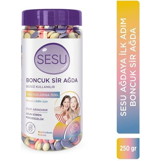 Sesu Boncuk Sir Ağda Hassas Bezsiz Kullanım 250 G