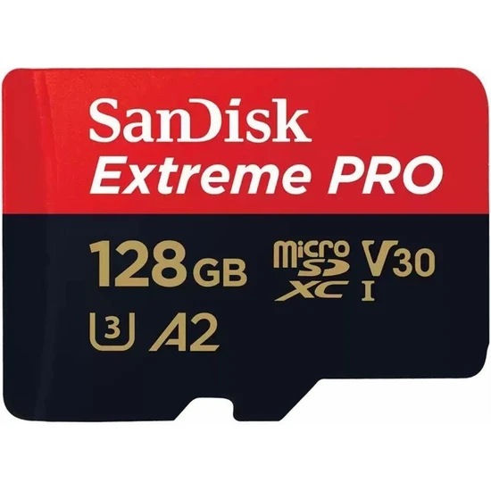 Sandisk Extreme Pro 128GB Micro Sd Hafıza Kartı 170Mb/90Mb SDSQXCD-128G