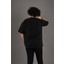 Oversize Modal Kumaş Sıfır Yaka Baskılı Erkek T-Shirt 4