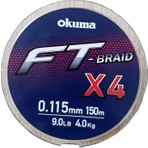 Okuma Ft-*4 Braided Line 150 mt Grey Örgü Ip