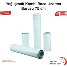 OKÇU KARDEŞLER YAPI MARKET Yoğuşmalı Kombi Baca Uzatma Borusu 75 cm