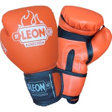 By Leon 1982 Leon Blade Training Boks, Kick Boks ve Muay Thai Eldiveni Turuncu 8 Oz