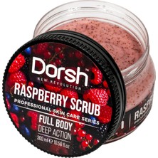 Dorsh Ahududulu Yüz ve Vücut Scrub 300 ml Cilt Pürüzsüzleştirici Etki Kullanım