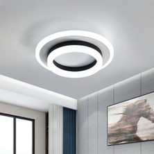 GoecoLighting 23W 6500K Modern LED Tavan Işığı 20cm - Beyaz (Yurt Dışından)