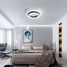 GoecoLighting 23W 6500K Modern LED Tavan Işığı 20cm - Beyaz (Yurt Dışından)