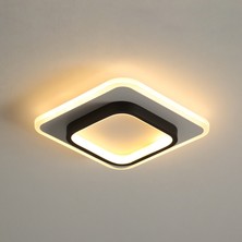 Goeco Modern LED Tavan Işık, 20W Moda Kare Akrilik Tavan Lambası (Yurt Dışından)