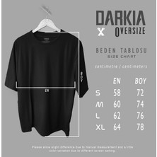 Darkia Written By Quentin Tarantino Yazılı Baskılı Oversize Unisex Tişört