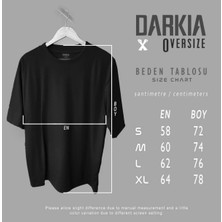 Darkia Uzaylı Alien Özel Tasarım Baskılı Oversize Unisex Tişört