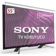 Best Ekran Sony KD-55XH8196 Tv Ekran Koruyucu - Sony 55" Inç 139 cm  Ekran Kırılmaz Koruyucu