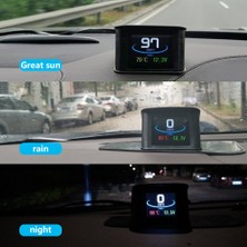 Hongtongda Store P10 Araba Hud Head Up Display Akıllı Dijital Kilometre LCD Ekran Obd 2 Tarayıcı Teşhis Aracı