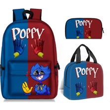 Sinley Poppy Playtime 3 Adet Sırt Çantası Kalem Çantası Çanta Seti (Yurt Dışından)