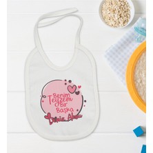 Bk Kids Kişiye Özel Teyzem Bir Başka Tasarımlı Bebek Mama Önlüğü - Model 1