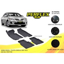 Perflex Paspas 3D X-Mat Havuzlu Toyota Corolla 07-13 Siyah