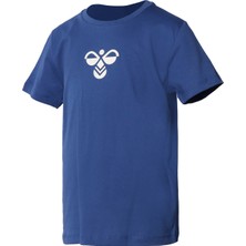 Hummel Baskılı Mavi Erkek T-Shirt 911298-1010 Hmlcamel T-Shırts