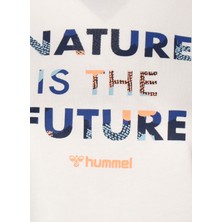 Hummel Bisiklet Yaka Baskılı Kırık Beyaz Kadın T-Shirt 911585-9003 Hmlınga T-Shırt F