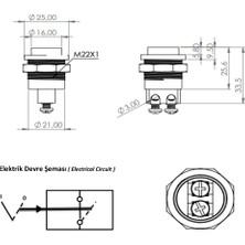 Allestock Minik Pirinç Buton - Klemensli - Yaylı Aç/kapat