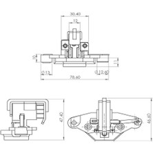 Allestock Bosch Tip Konjektör 12V Regülatör IP67 - 71BB10316AA, 1-197-311-001