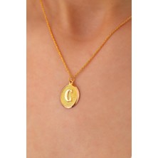 Sefa Gold 14 Ayar Altın Nostalji C Harfi Halat Zincir Kolye