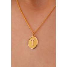 Sefa Gold 14 Ayar Altın Nostalji T Harfi Halat Zincir Kolye