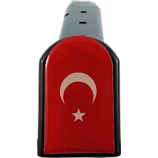 Polisaskermarketi Türk Bayrak Desenli Şarjör Kapağı Sticker