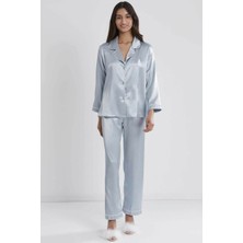 Pierre Cardin Saten Pijama Takımı 1200 Mist