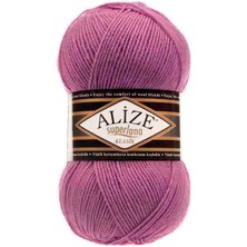 Alize Superlana Klasik El Örgü Ipi Koyu Gül 440