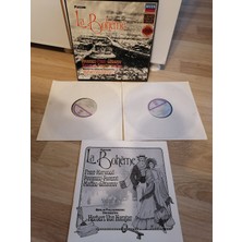 Puccını - La Boheme - Karajan / Berlin Filarmoni / Pavarottı / Frenı / Ghıaurov/ Harwood - 1980 Almanya Basım - 2  Lp Lik Box Set + 32 Sayfa Libretto