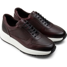 Deery Deri Bordo Sneaker Erkek Ayakkabı
