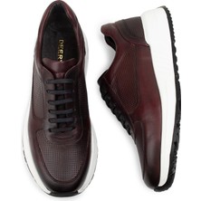 Deery Deri Bordo Sneaker Erkek Ayakkabı