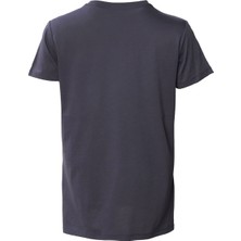 Hummel Bisiklet Yaka Baskılı Lacivert Kadın T-Shirt 911585-1060 Hmlınga T-Shırt F
