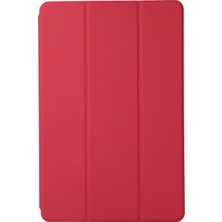 Xfashion Xiaomi Pad 5 / Xiao Mi Pad 5 Pro Için Taşınabilir Pc+ Tpu Ince Deri Tablet Kılıfı - Koyu Kırmızı (Yurt Dışından)