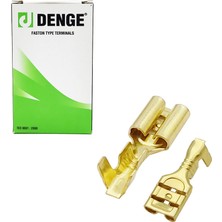 Denge 4.8mm Kablo Ucu Dişi Terminal Sarı Kablo Pabuç Paket Içeriği 500 Adet